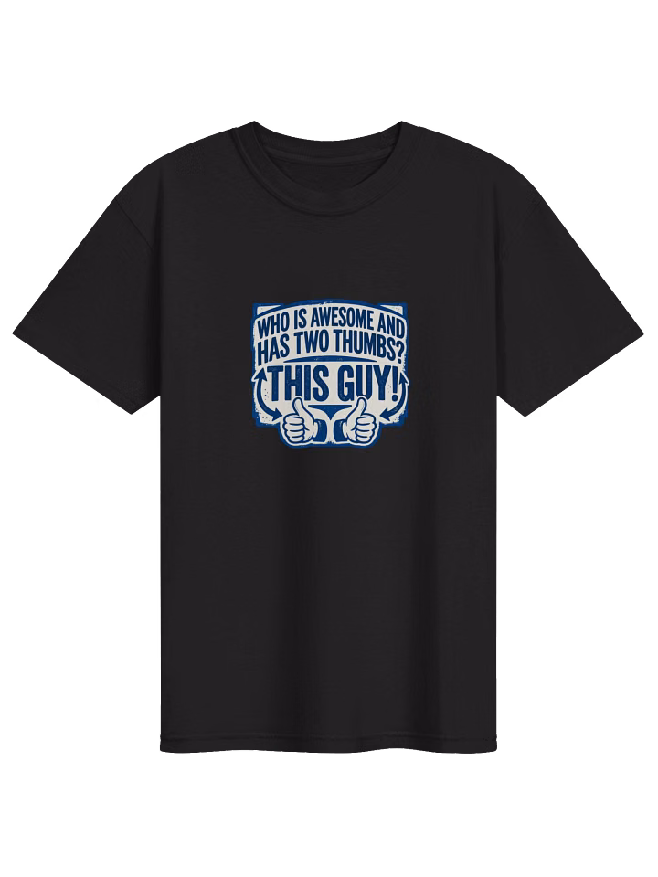Two Thumbs This Guy - Blue Print T-Shirt