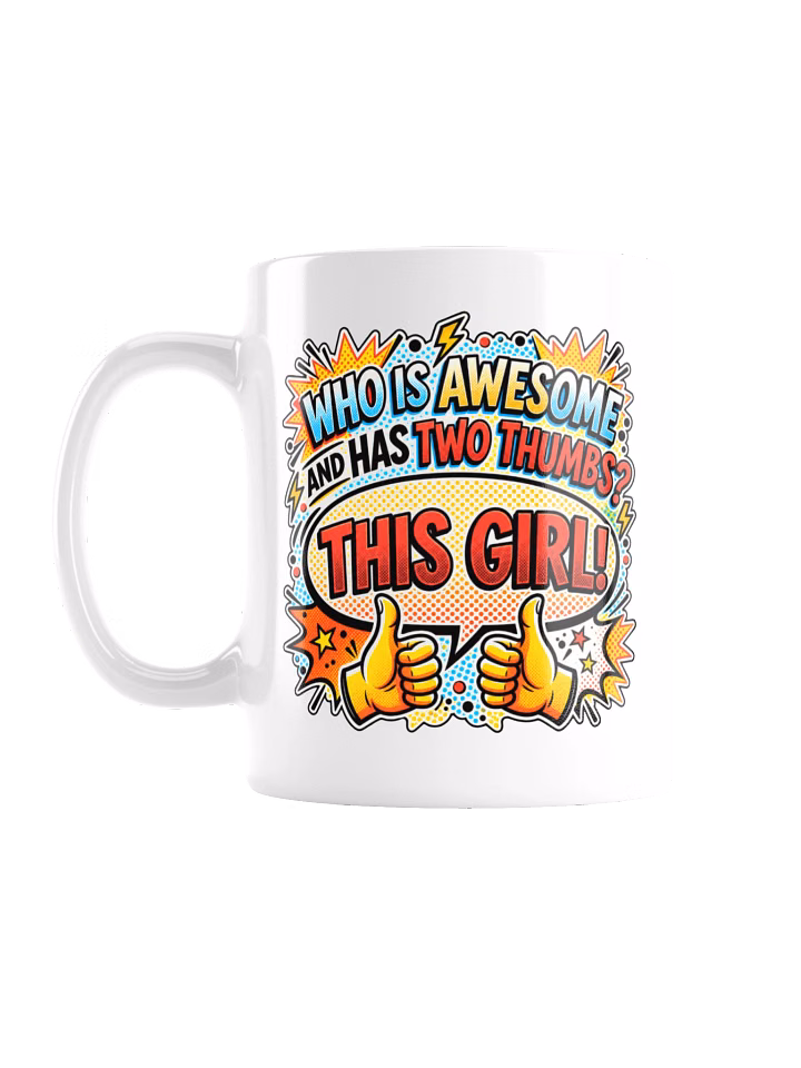 Two Thumbs This Girl - Pop Art Mug