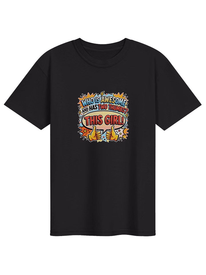 Two Thumbs This Girl - Pop Art T-Shirt