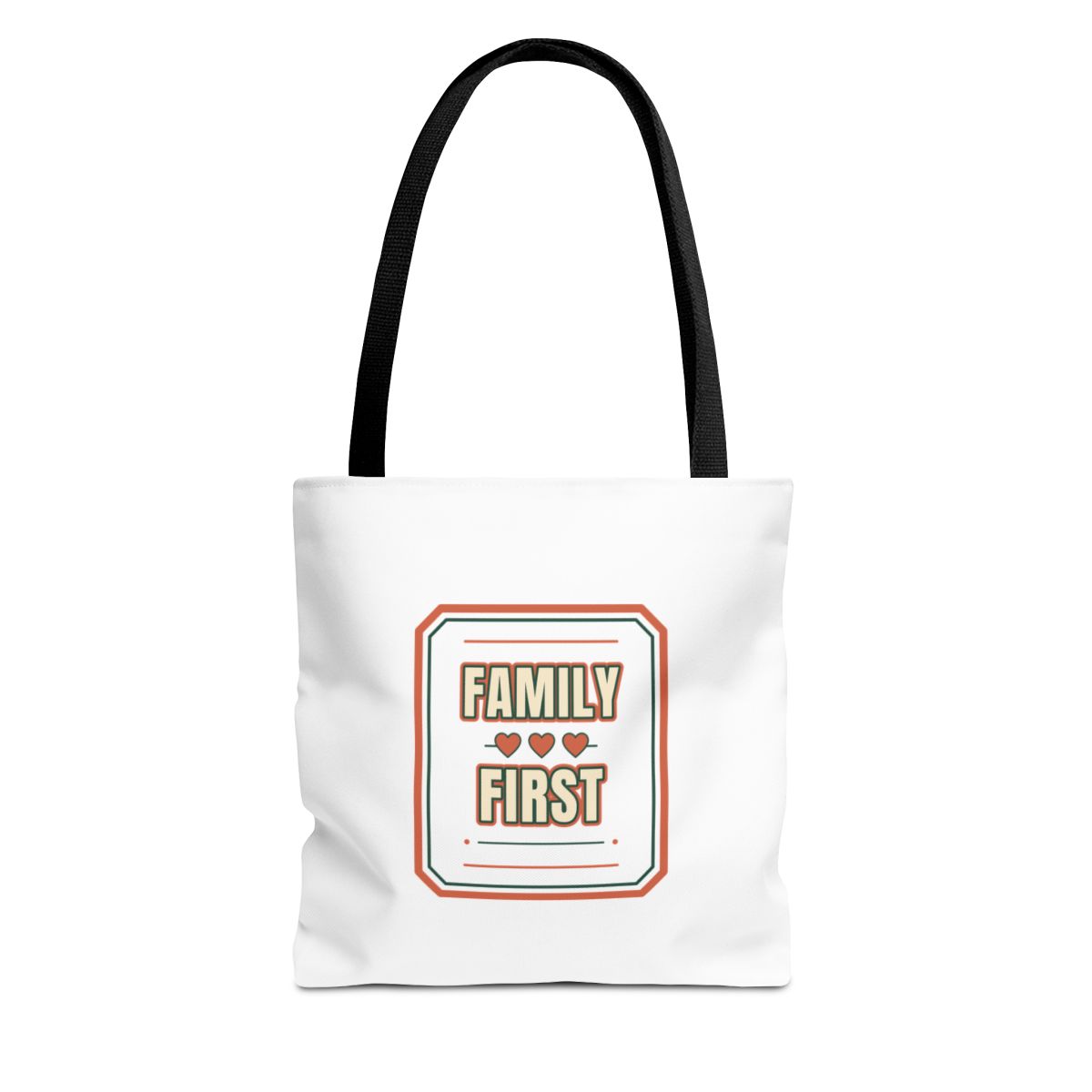 Family First Linked Hearts - Tote Bag