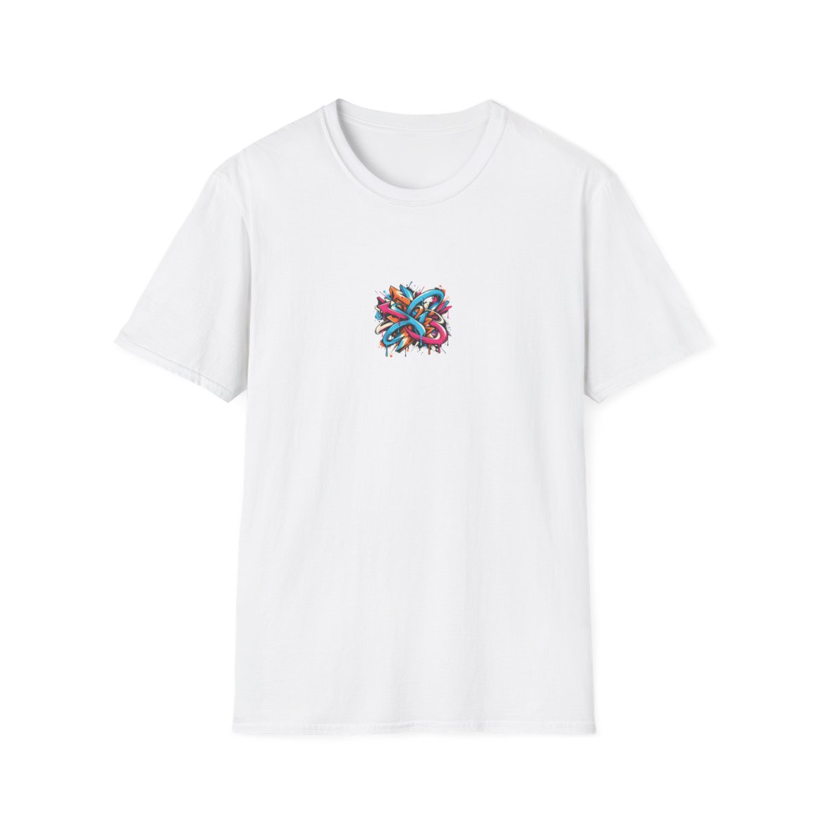 Neon Graffiti Flow Mini-Emblem - T-Shirt | Gildan 64000